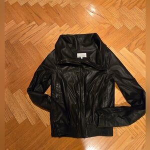Hussein Chalayan Black Leather Jacket